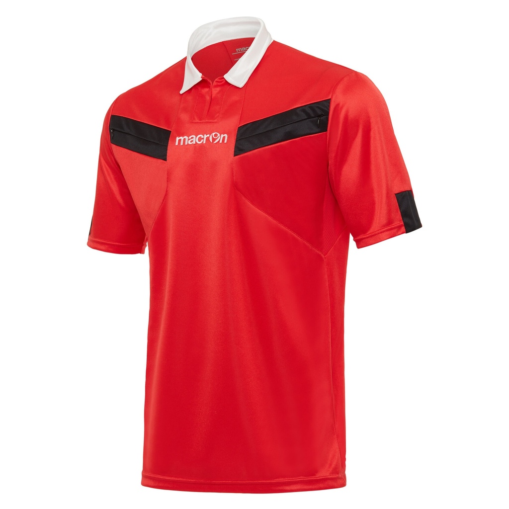 Referee Maglia Ner/Bia Short-Sleeve — Red/Black