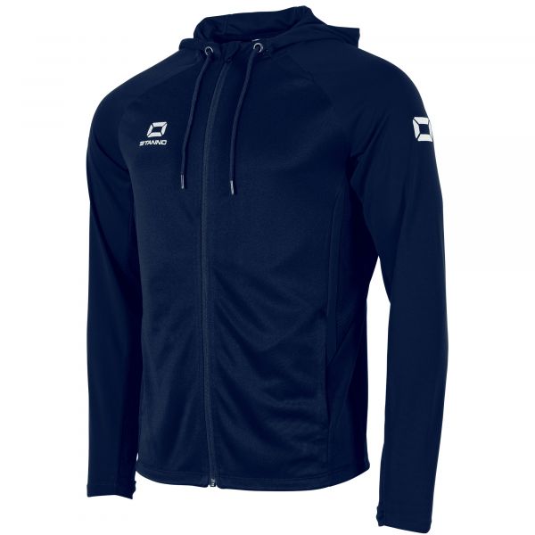 Stadio Hooded Full Zip Top — Navy