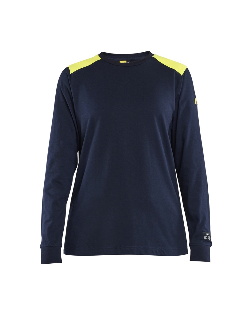 3467 Dames Vlamvertragend t-shirt lange mouwen