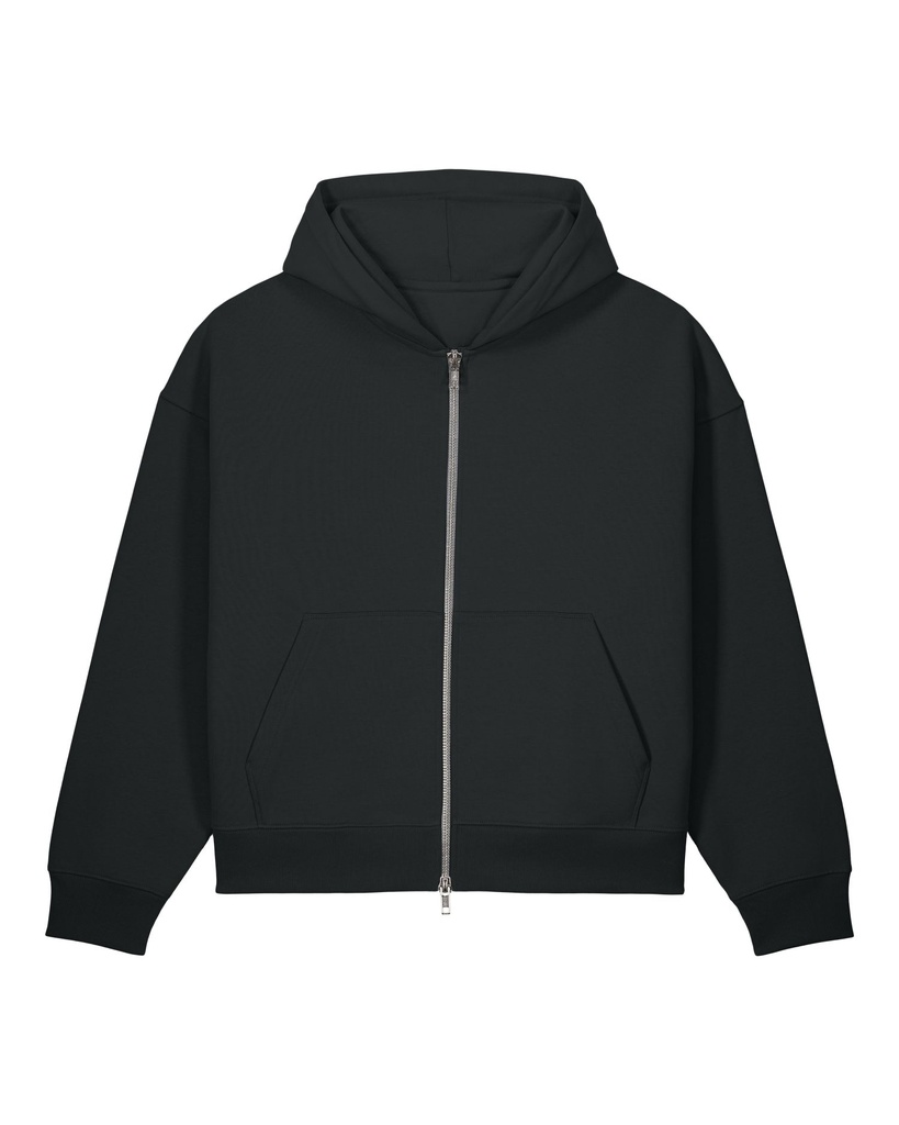 Fronter Zip Hoodie Black