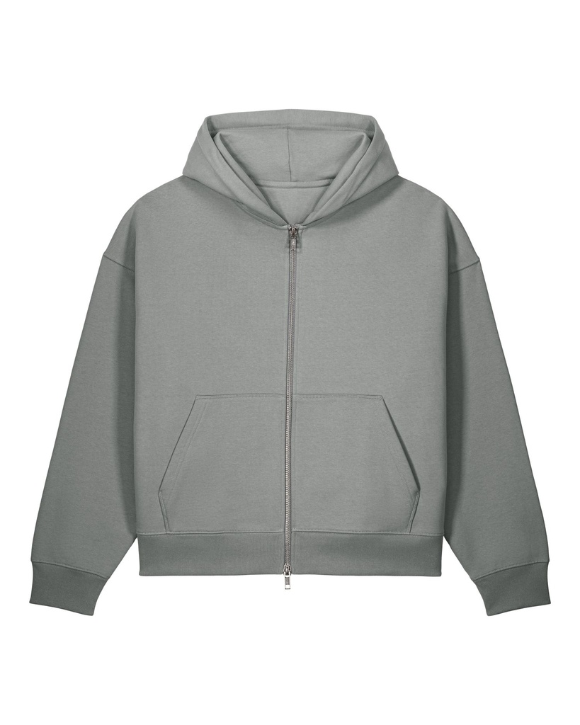 Fronter Zip Hoodie Misty Grey