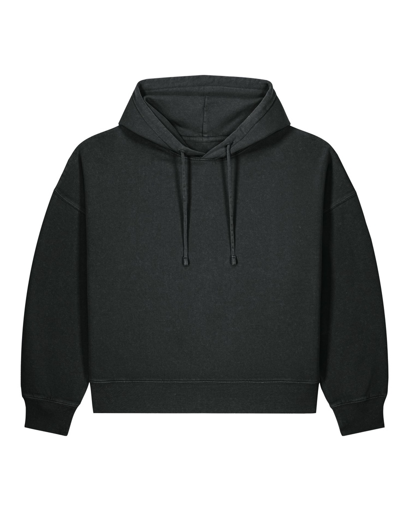 Stella Nora Vintage Hoodie G. Dyed Black Rock