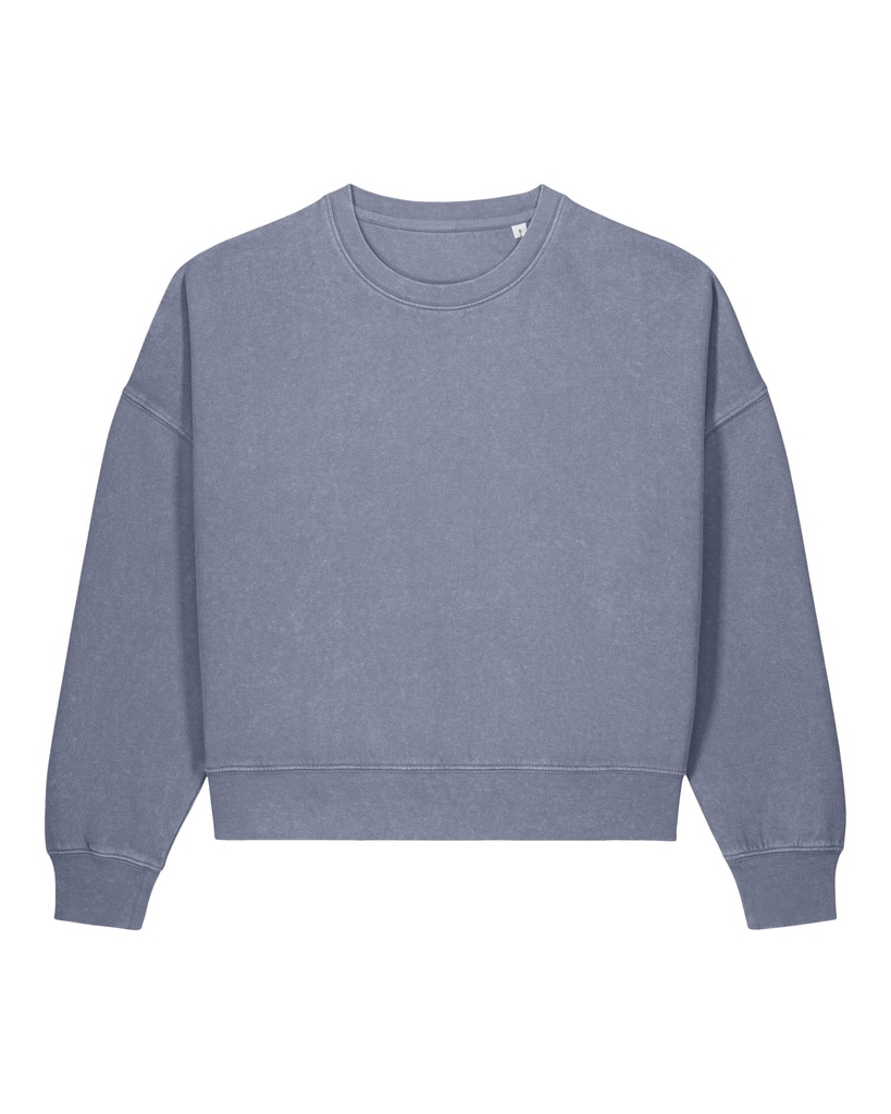 Stella Alma Vintage Crewneck G. Dyed Blue Grey