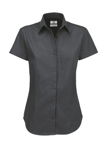 Sharp SSL/women Twill Shirt Dark Grey