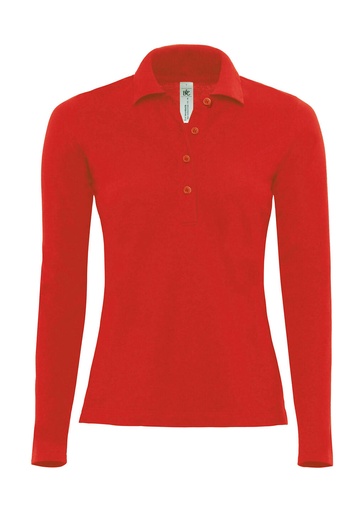 Safran Pure LSL/women Polo Red