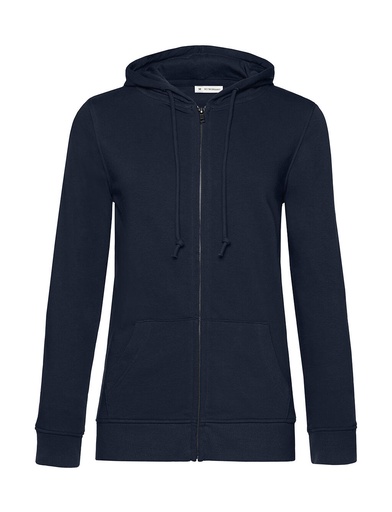 Zipped Hooded /women Navy Blue