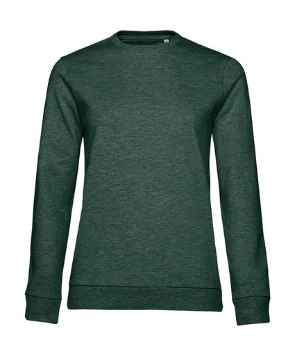 #Set In /women French Terry Heather Dark Green