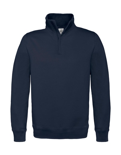 ID.004 Cotton Rich 1/4 Zip Sweat Navy