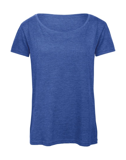Triblend/women T-Shirt Heather Royal Blue