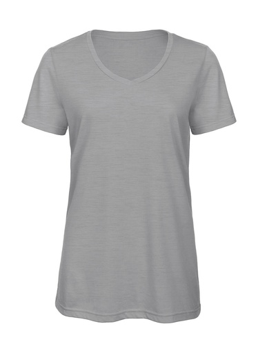 V Triblend/women T-Shirt Heather Light Grey