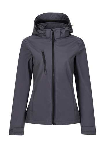 Women's Venturer 3-Layer Hooded Softshell Jacket Seal Grey/Black