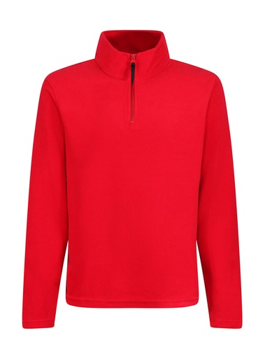 Micro Zip Neck Fleece Classic Red