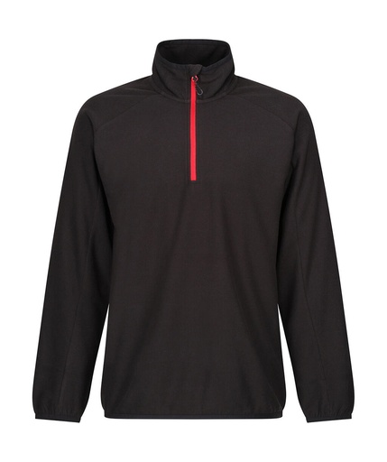 Navigate Half Zip Fleece Black/Classic Red