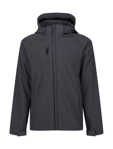 Repeller Lined Hooded Softshell Seal Grey