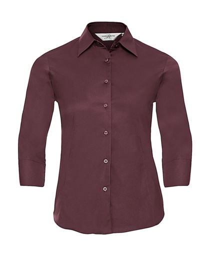 Tailored Blouse with 3/4 Sleeves Port