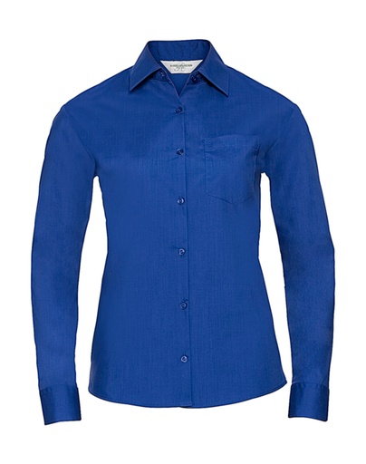 Ladies' LS Poplin Shirt Bright Royal