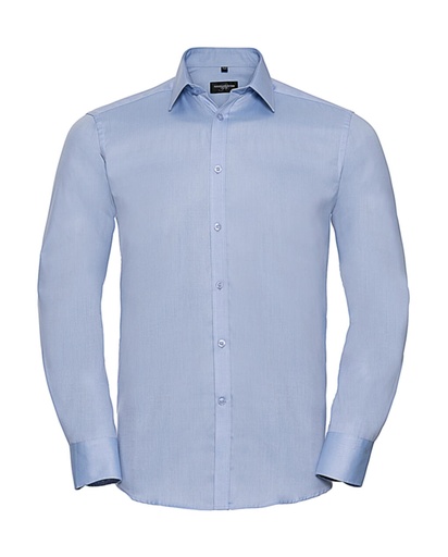 Men's LS Herringbone Shirt Light Blue