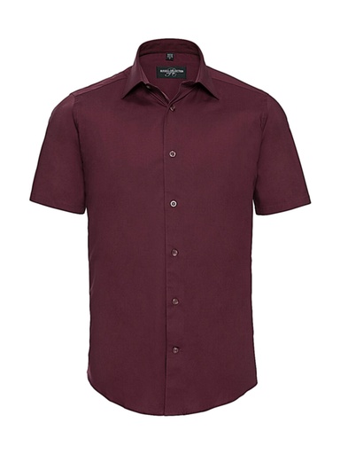 Fitted Short Sleeve Stretch Shirt Port