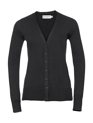 Ladies’ V-Neck Knitted Cardigan Black