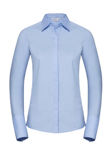 Ladies' LS Ultimate Stretch Shirt Bright Sky
