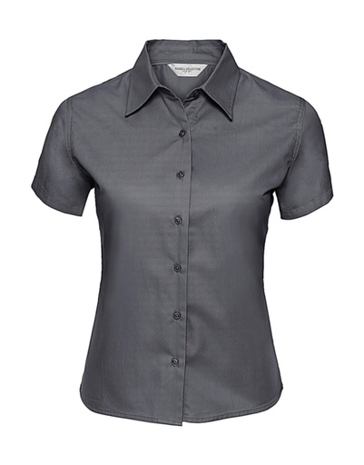 Short Sleeve Classic Twill Shirt Zinc