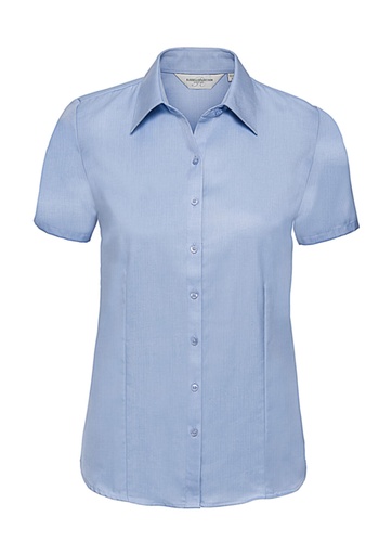 Ladies' Herringbone Shirt Light Blue