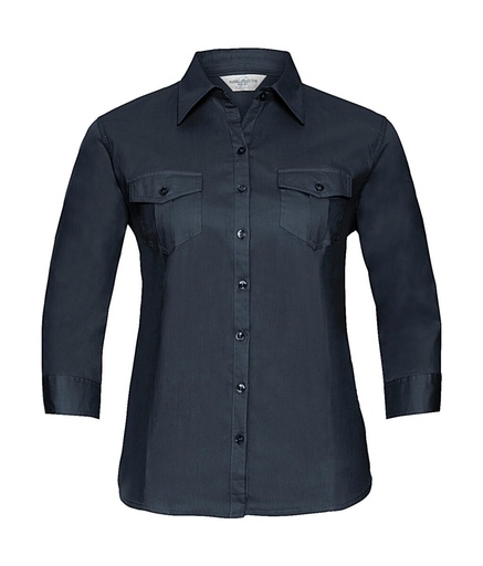 Ladies' Roll 3/4 Sleeve Shirt French Navy