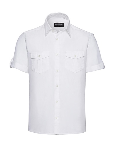 Men’s Roll Sleeve Shirt White