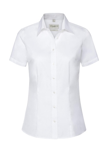 Ladies' Tailored Coolmax® Shirt White