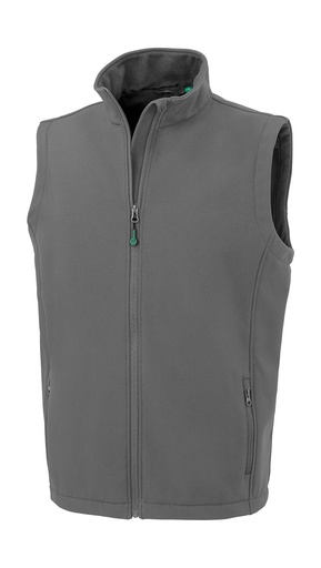 Men's Recycled 2-Layer Printable Softshell B/W Workguard Grey