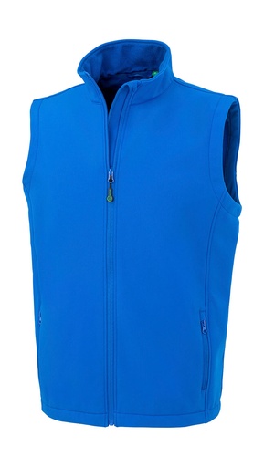 Men's Recycled 2-Layer Printable Softshell B/W Royal