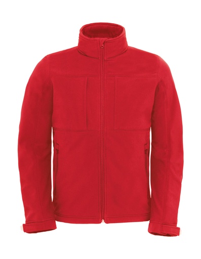 Hooded Softshell/men Red