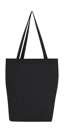 Cotton Bag LH with Gusset Black