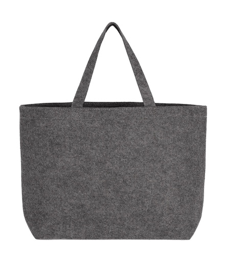 Large Felt Shopper Grey Melange