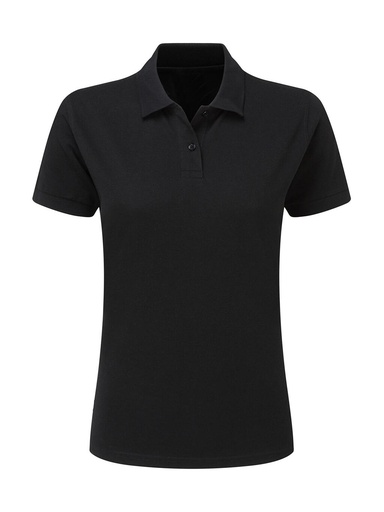 Cotton Polo Women Black