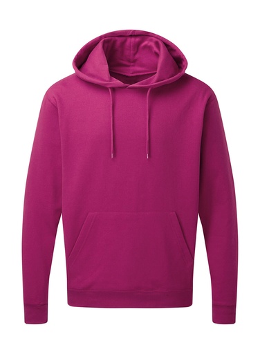 Hooded Sweatshirt Men Dark Pink