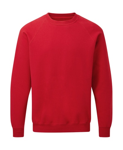 Raglan Sweatshirt Men Red