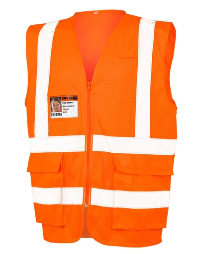 Executive Cool Mesh Safety Vest Fluorescent Orange