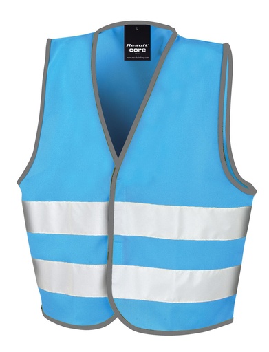 Junior Enhanced Visibility Vest Sky Blue