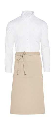 ROME - Recycled Bistro Apron with Pocket Natural
