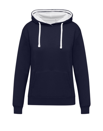 Originals Contrast Hooded Sweat Women Navy/Snowwhite