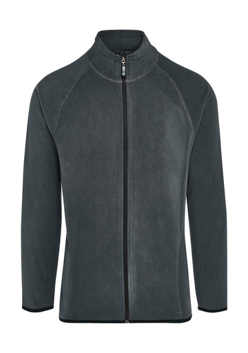 Signature Tagless Microfleece Full Zip Men Charcoal