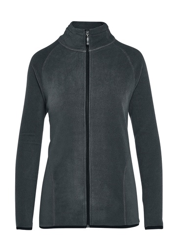Signature Tagless Microfleece Full Zip Women Charcoal
