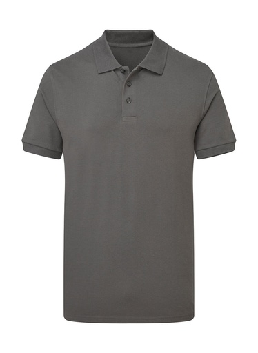 Signature Tagless Polo Stretch Men Charcoal