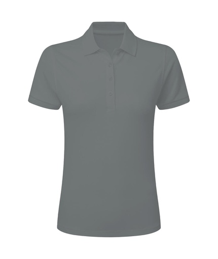 Signature Tagless Polo Stretch Women Grey