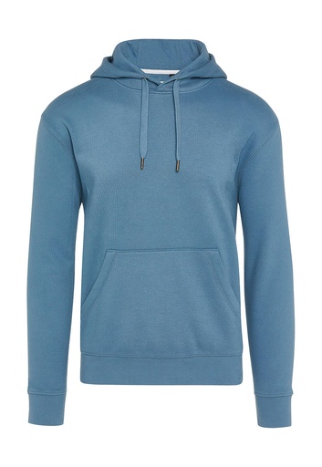 Signature Tagless Hooded Sweatshirt Unisex Steel Blue
