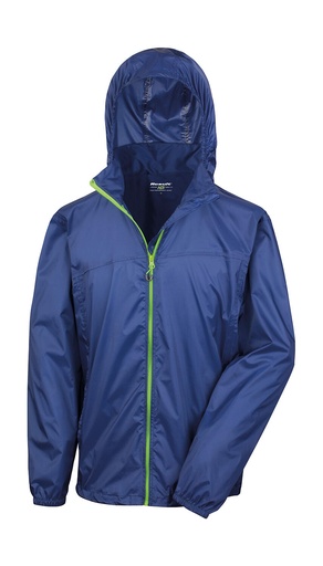 HDI Quest Lightweight Stowable Jacket Navy/Lime