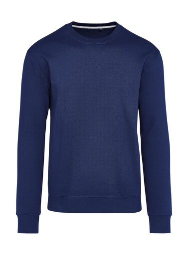 Signature Tagless Crew Neck Sweatshirt Unisex Navy