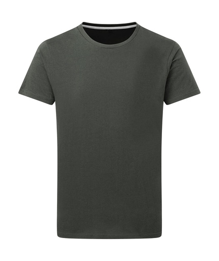 Signature Tagless Tee Men Charcoal