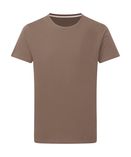 Signature Tagless Tee Men Deep Taupe